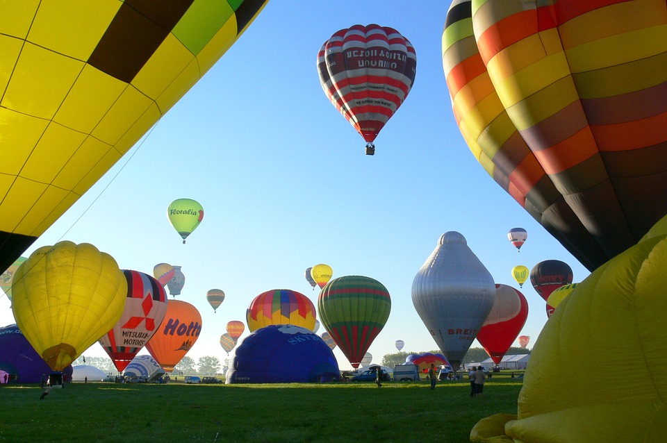 Mongolfiera in volo